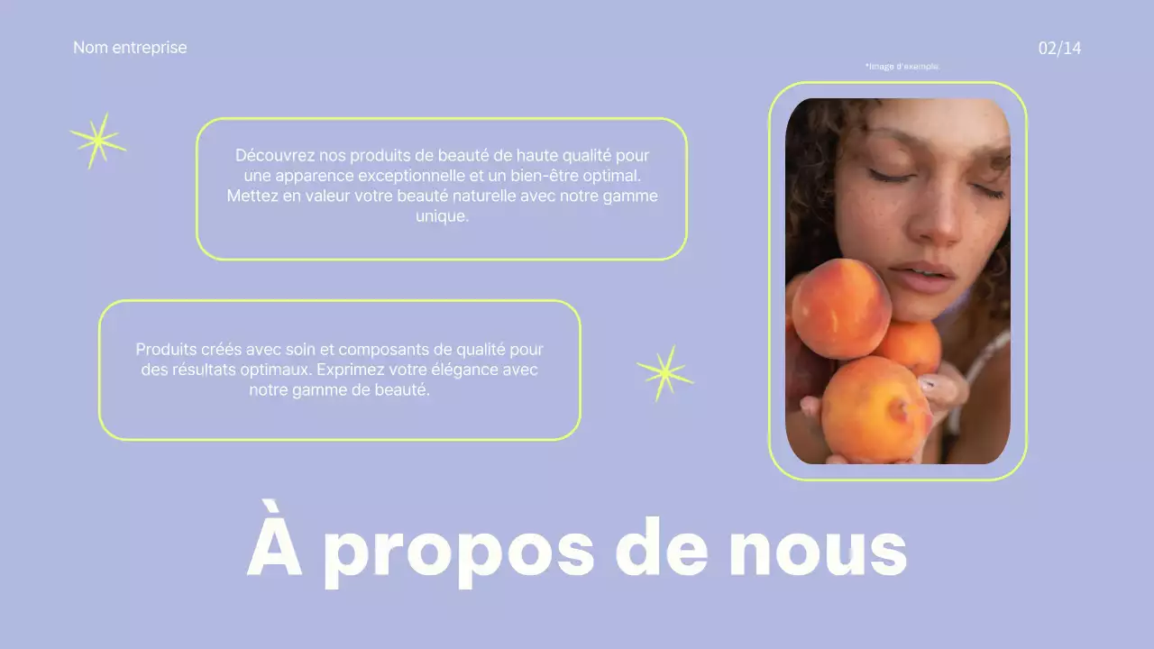 Promotion d'une marque de cosmétique colorée en rose et bleu