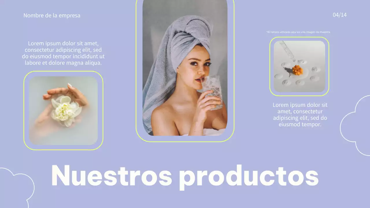 Pink and Blue Trend Colorful Promoción de marca de cosméticos