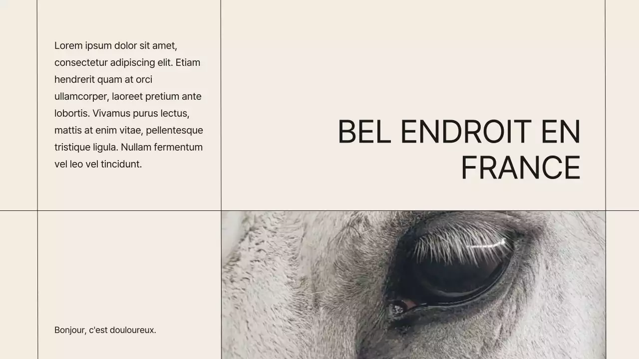 Beige Minimal Horse Club Présentation de la société