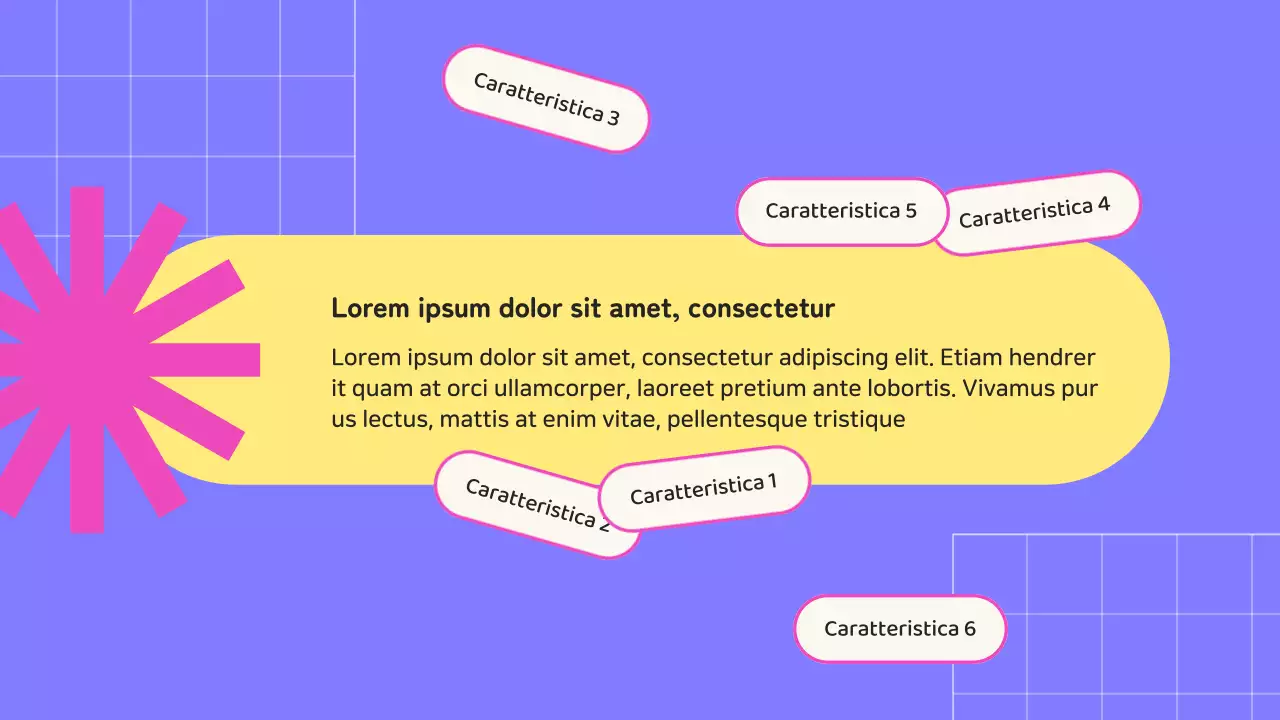 Promozione del corso SMM online geometrico beige e viola