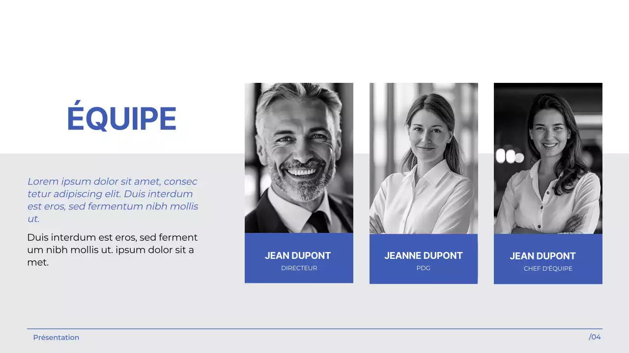 White indigo simple moderne Agence de marketing introduction de l'entreprise