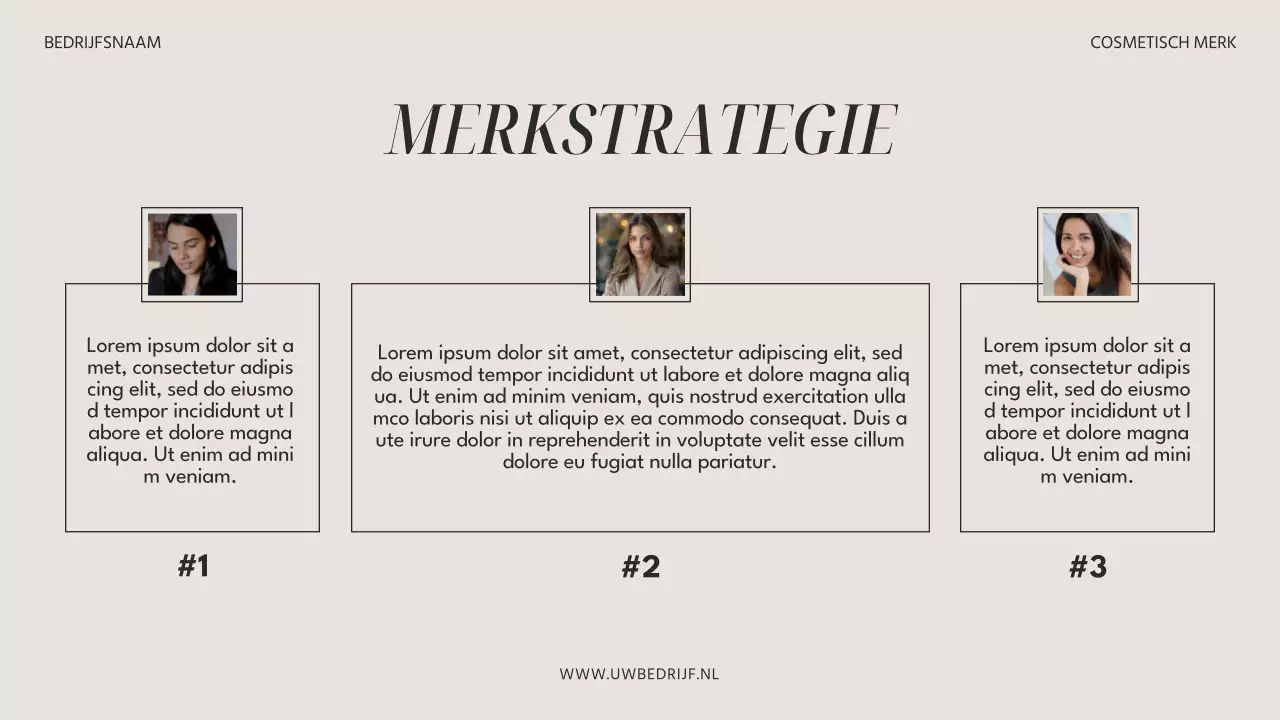 Beige en grijs moderne esthetische schoonheid merk promotie