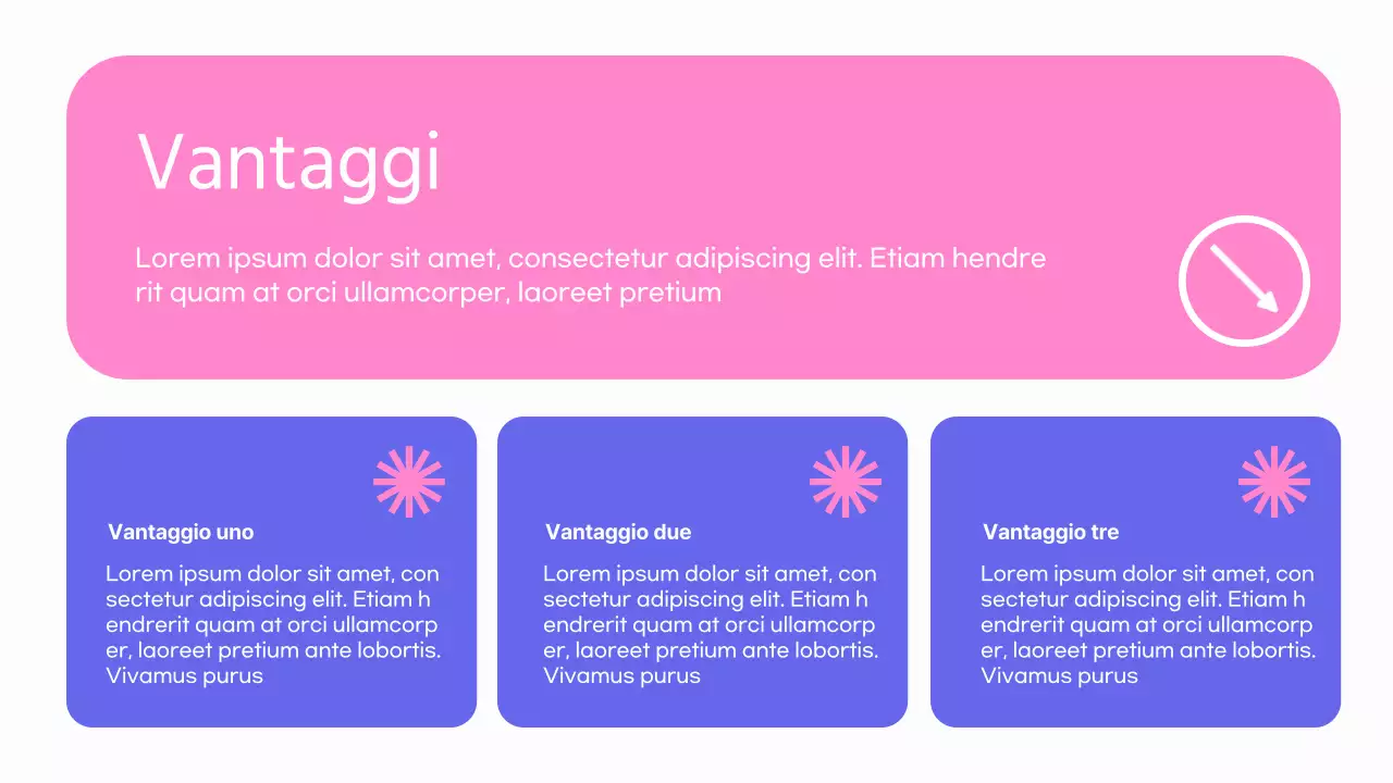 Promozione del corso di Grafico Moderno Rosa Porpora