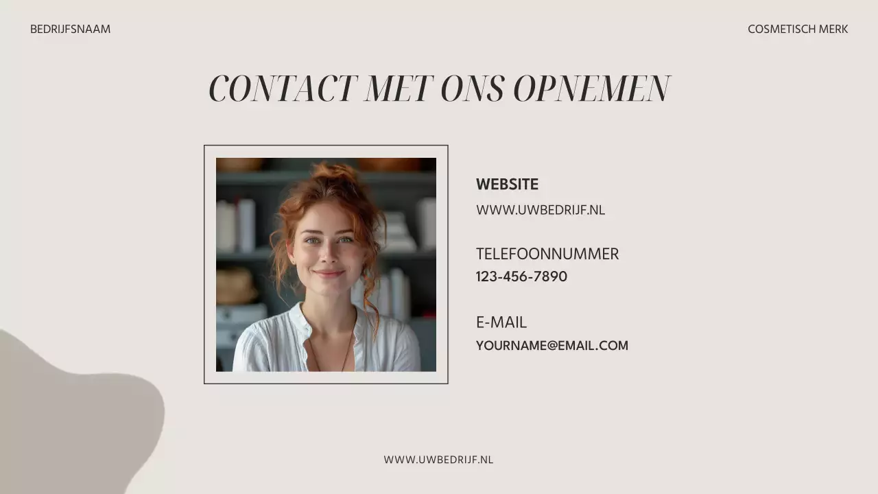 Beige en grijs moderne esthetische schoonheid merk promotie