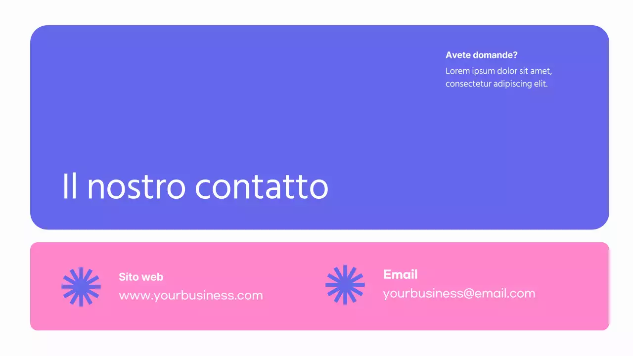 Promozione del corso di Grafico Moderno Rosa Porpora