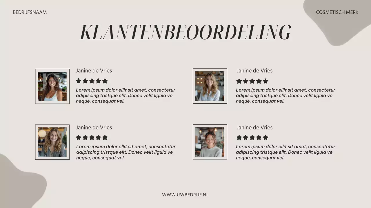 Beige en grijs moderne esthetische schoonheid merk promotie