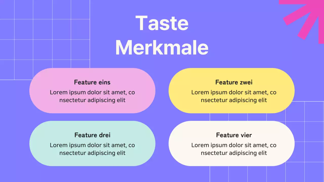 Beige und Lila Geometrische Online SMM Kurs Promotion