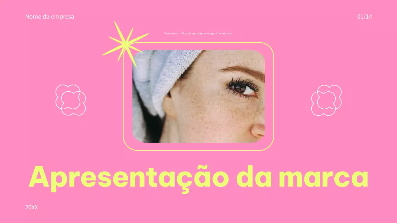 Promoção da marca de cosméticos coloridos rosa e azul