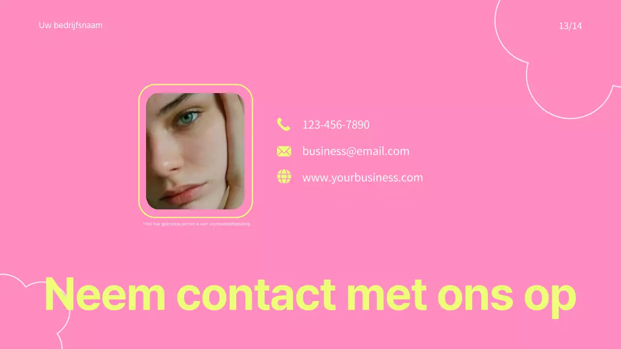 Roze en blauwe trend kleurrijke cosmetische merk promotie