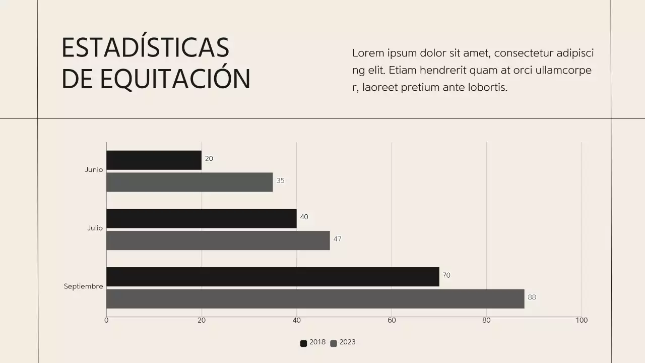 Presentación de la empresa Beige Minimal Horse Club
