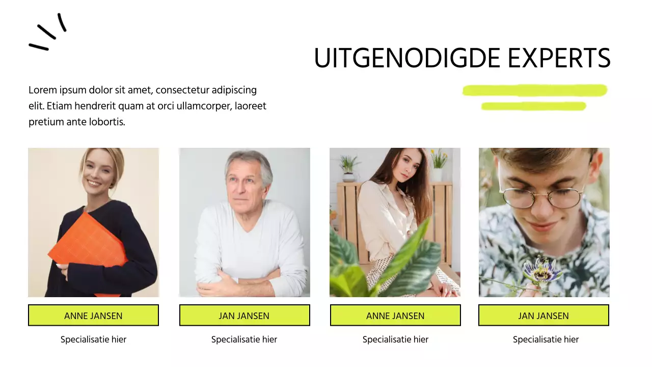 Witte en Lime Moderne Online Cursus Promotie