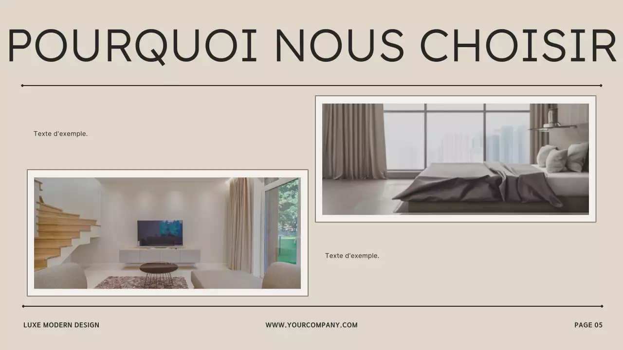 Beige Brown Modern Interior Design Studio Presentation