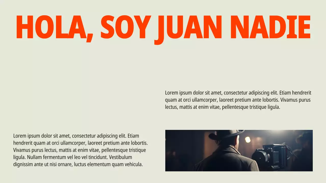 Cartera negra minimalista de director de cine