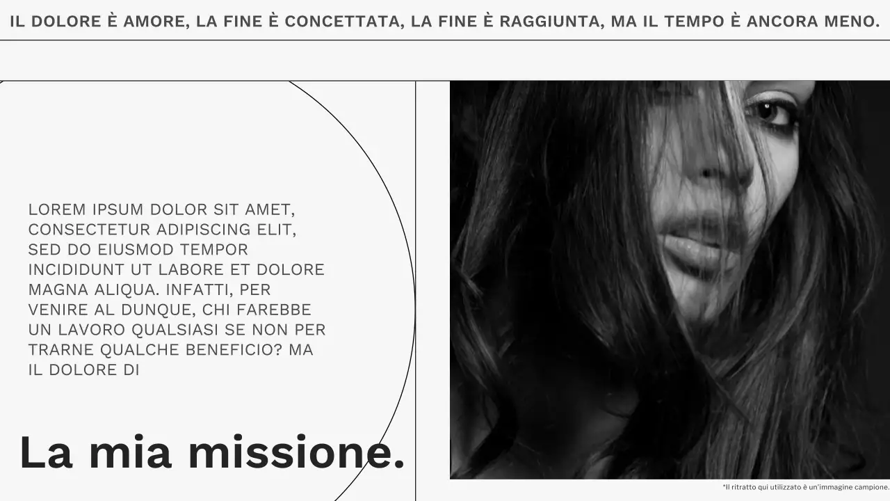 Tendenza grigia e bianca Materiale minimale per portfolio di fotografi