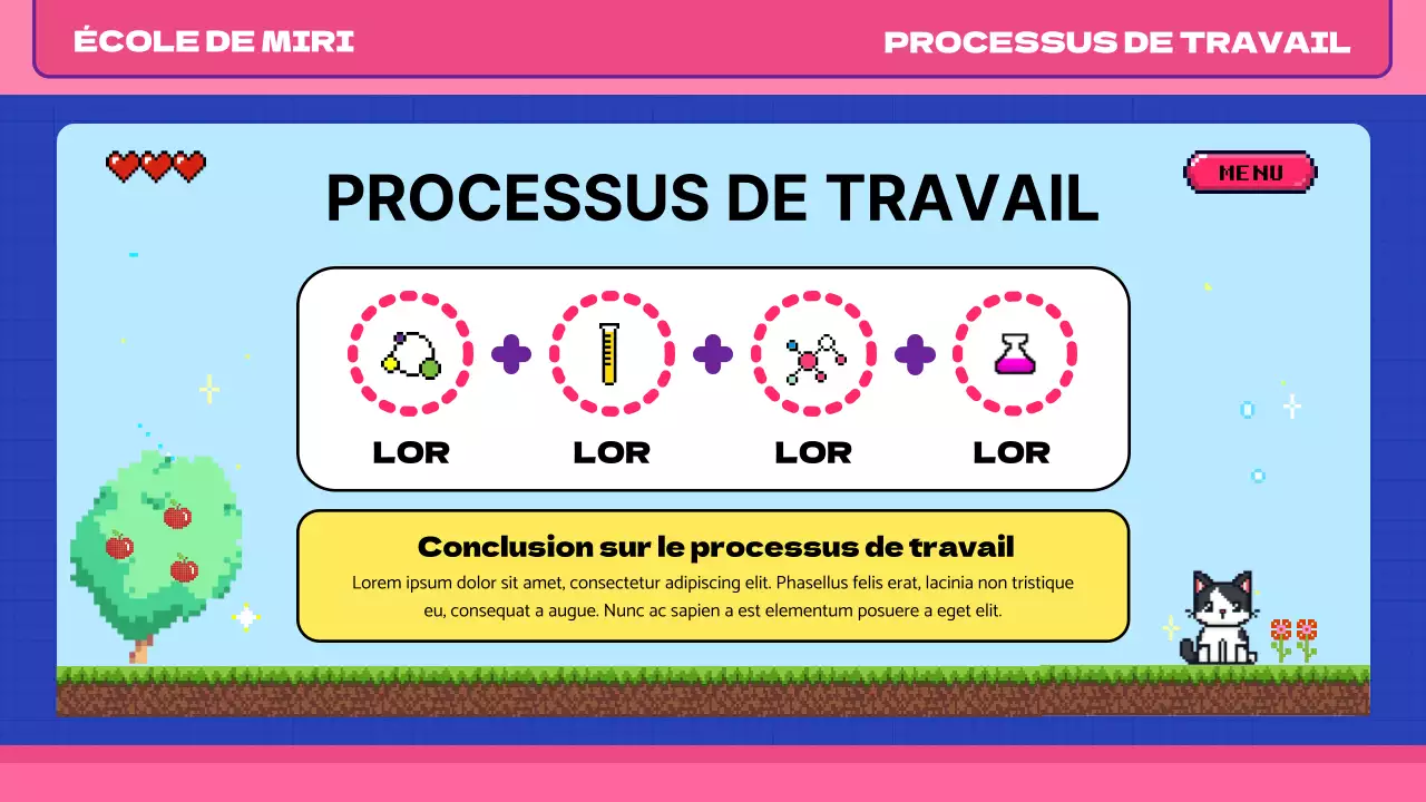 Rose bleu pop art rétro pixel class material