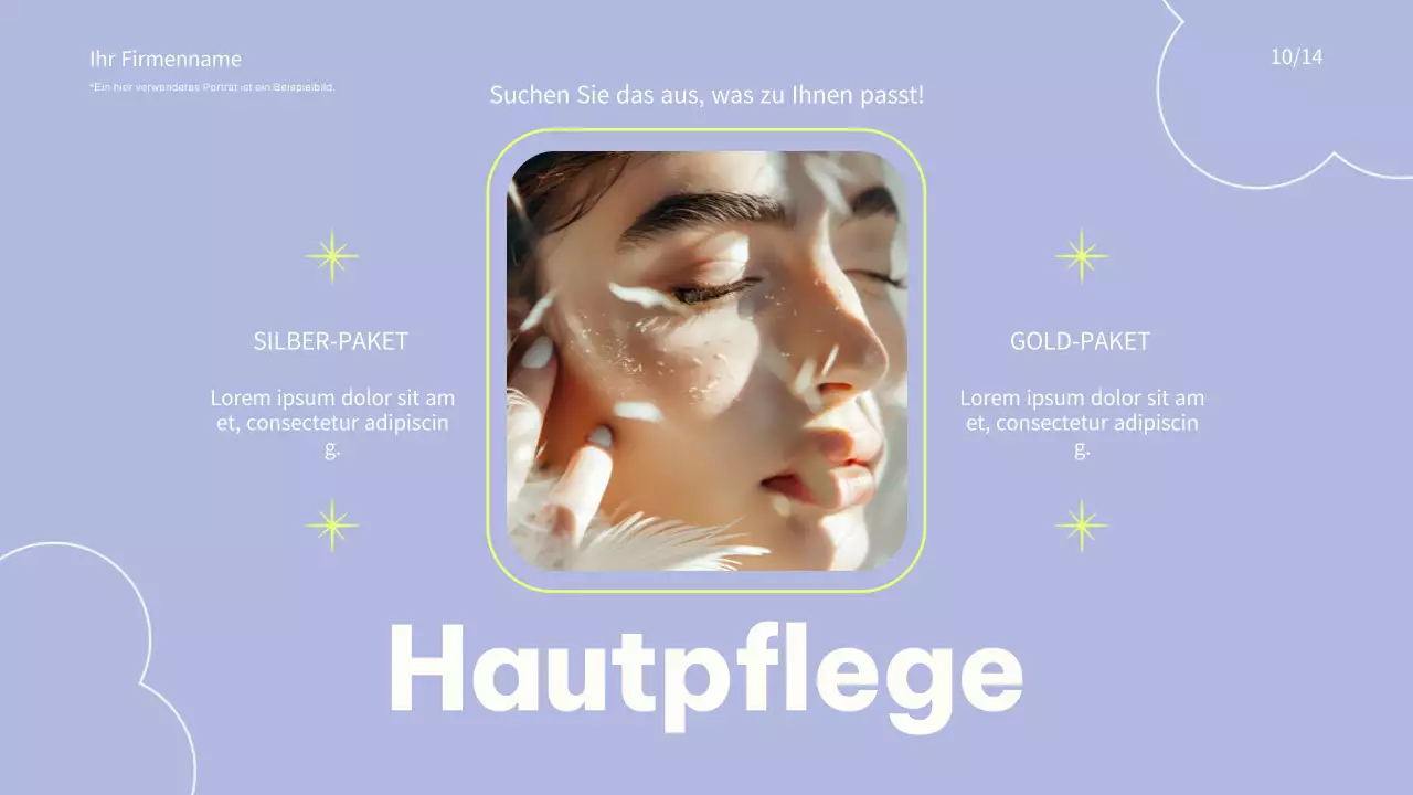 Rosa und Blau Trend bunte Kosmetik Marke Förderung