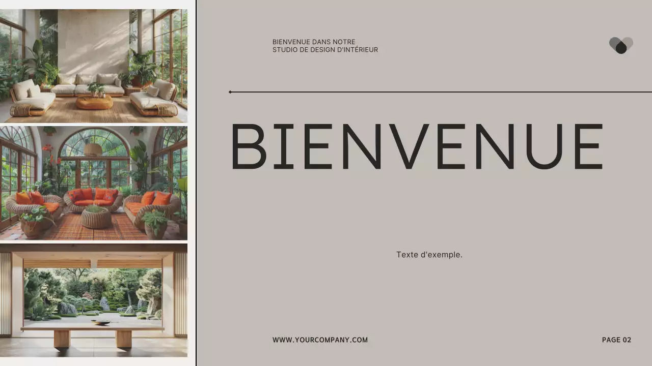 Beige Brown Modern Interior Design Studio Presentation