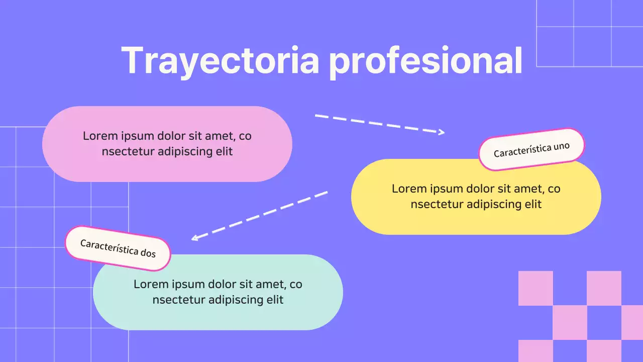 Promoción del curso de gestión estratégica de reuniones en línea geométrico en beige y morado