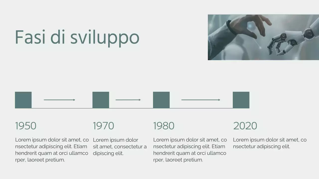 Materiale didattico sull'intelligenza artificiale verde e minimale