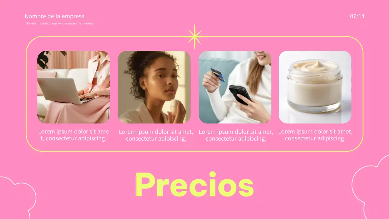 Pink and Blue Trend Colorful Promoción de marca de cosméticos