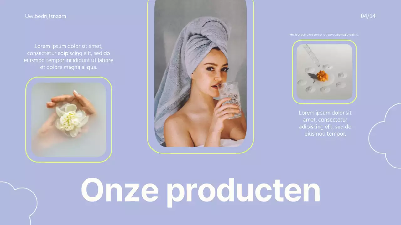 Roze en blauwe trend kleurrijke cosmetische merk promotie