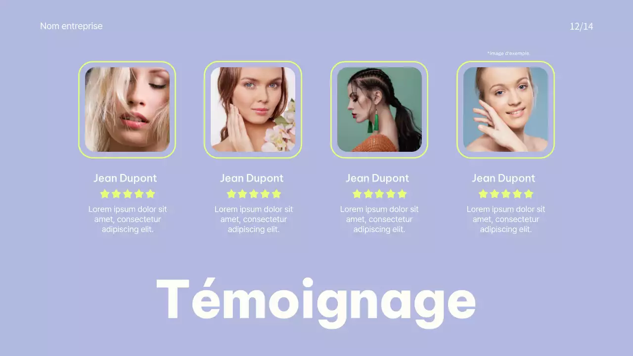 Promotion d'une marque de cosmétique colorée en rose et bleu