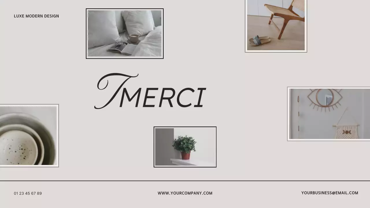 Beige Brown Modern Interior Design Studio Presentation