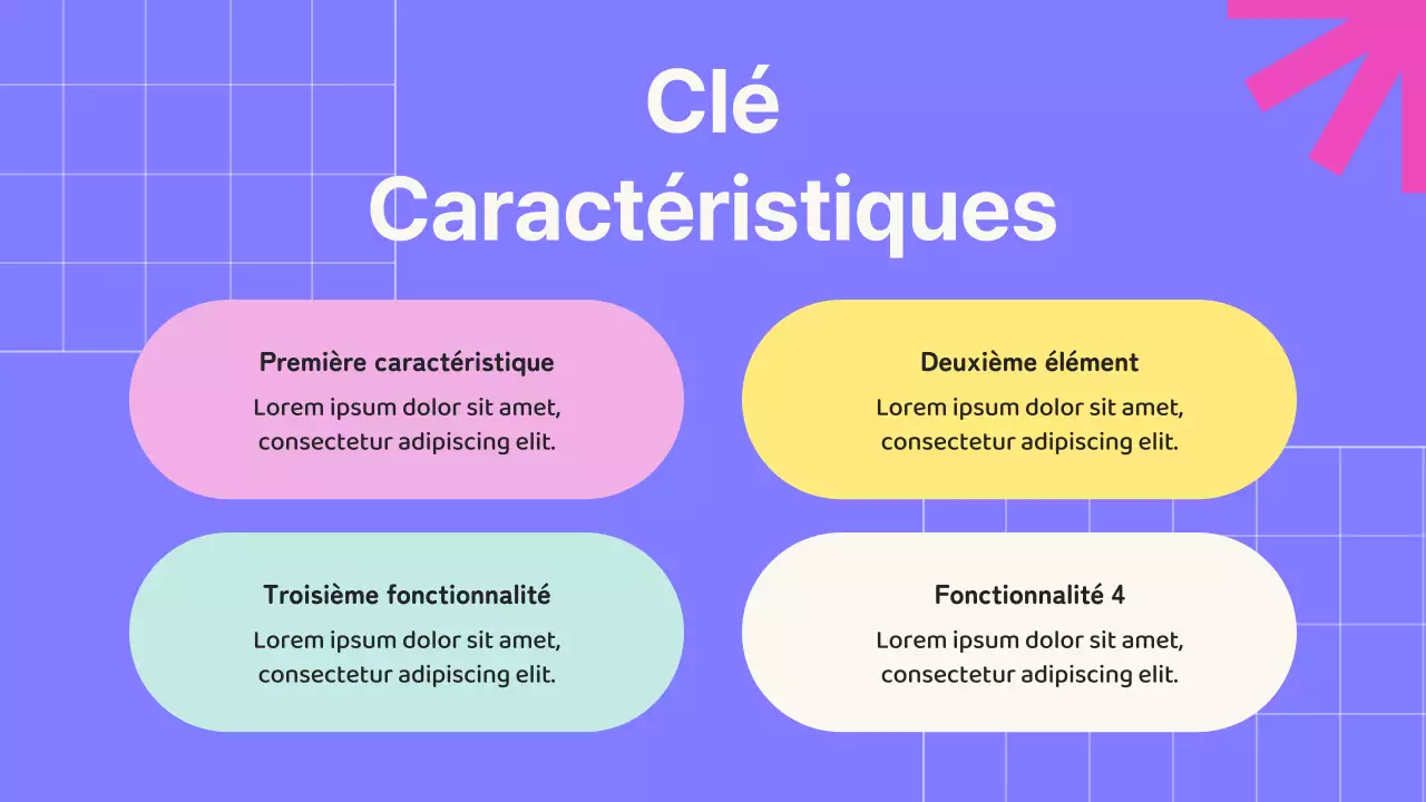 Beige et violet Géométrique Promotion des cours SMM en ligne