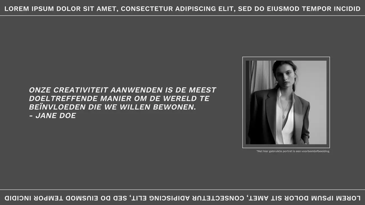 Grijs en Wit Trend Minimal Fotograaf Portfolio Materiaal