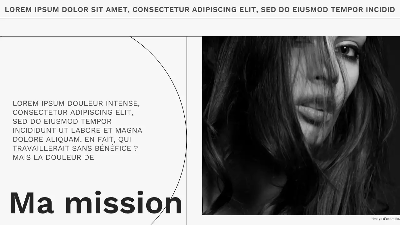 Tendance grise et blanche Matériau minimal pour portfolio de photographe