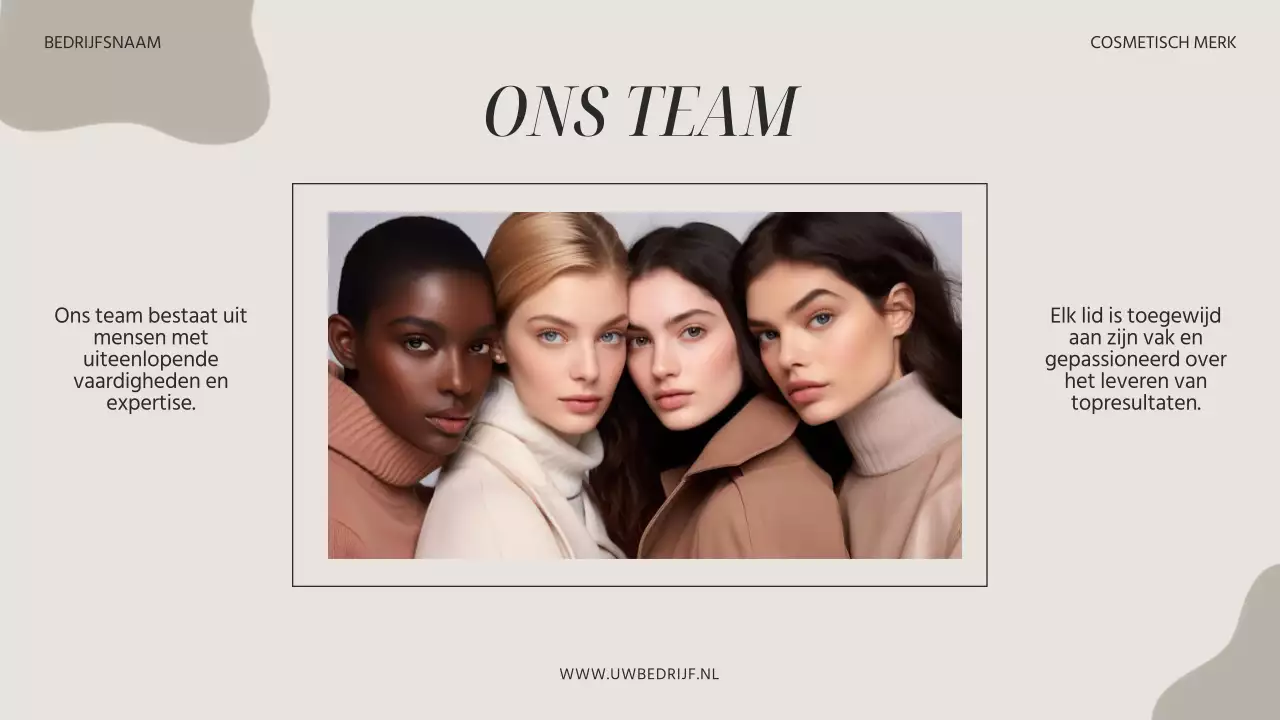 Beige en grijs moderne esthetische schoonheid merk promotie