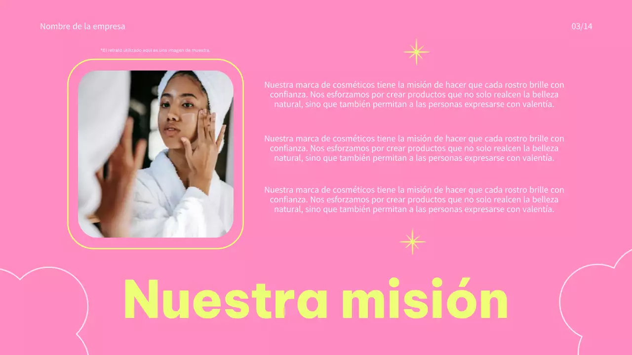 Pink and Blue Trend Colorful Promoción de marca de cosméticos