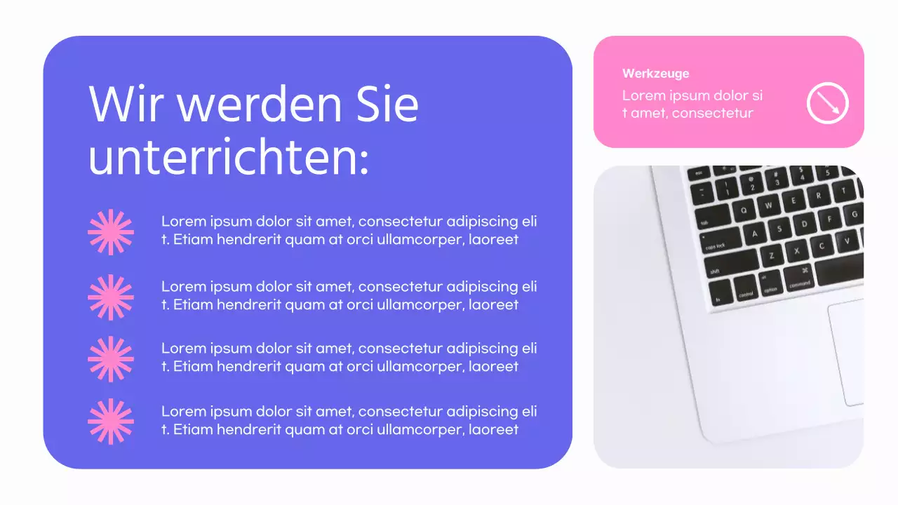 Lila-rosa Moderner Grafikdesigner Kurs Promotion