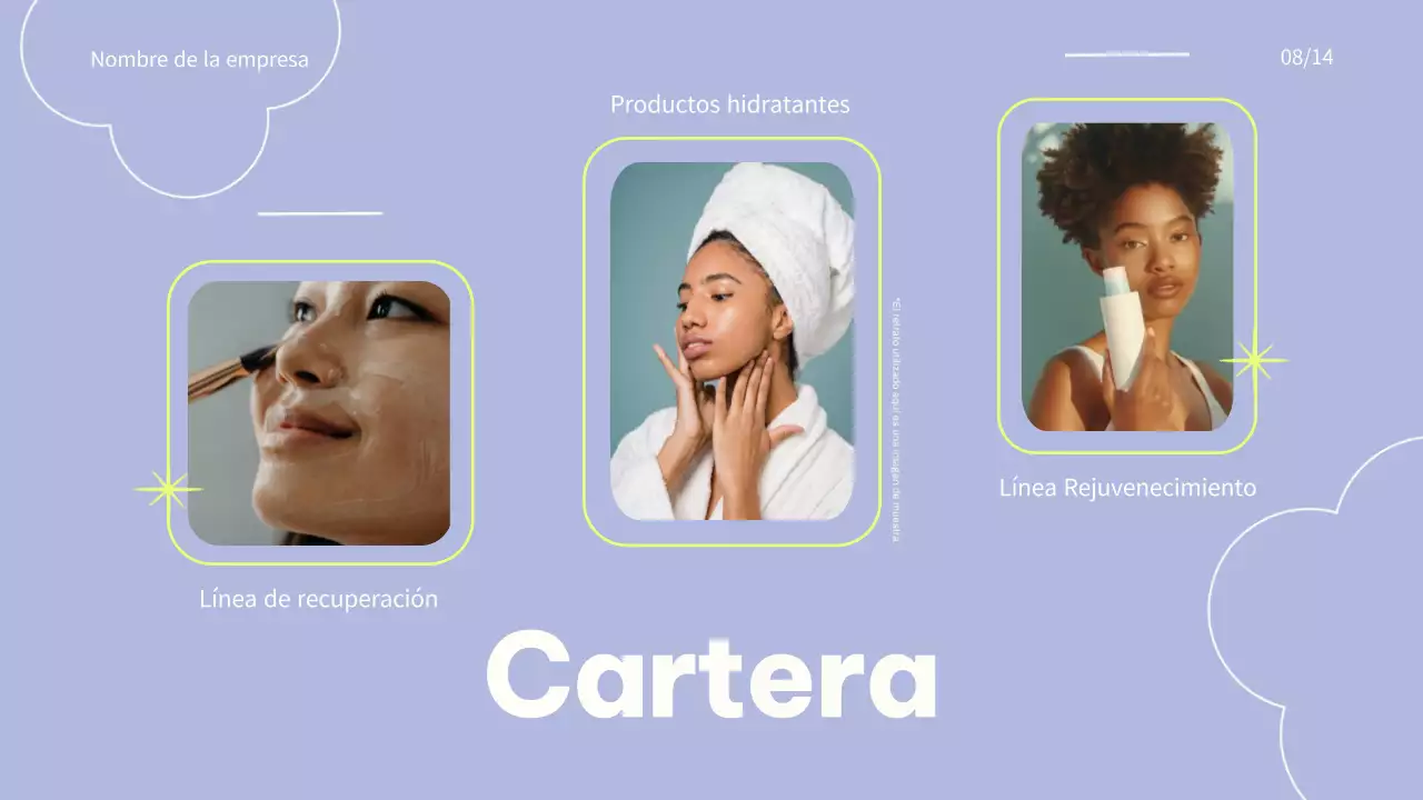 Pink and Blue Trend Colorful Promoción de marca de cosméticos