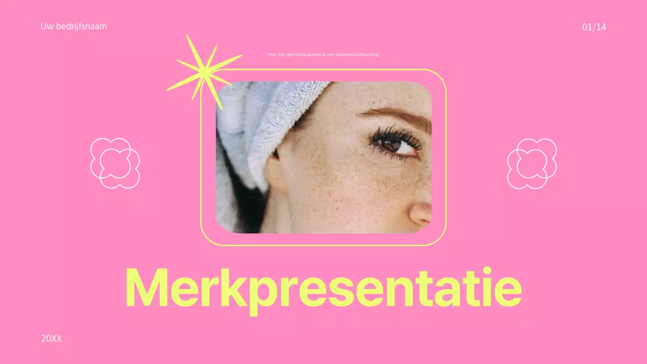 Roze en blauwe trend kleurrijke cosmetische merk promotie