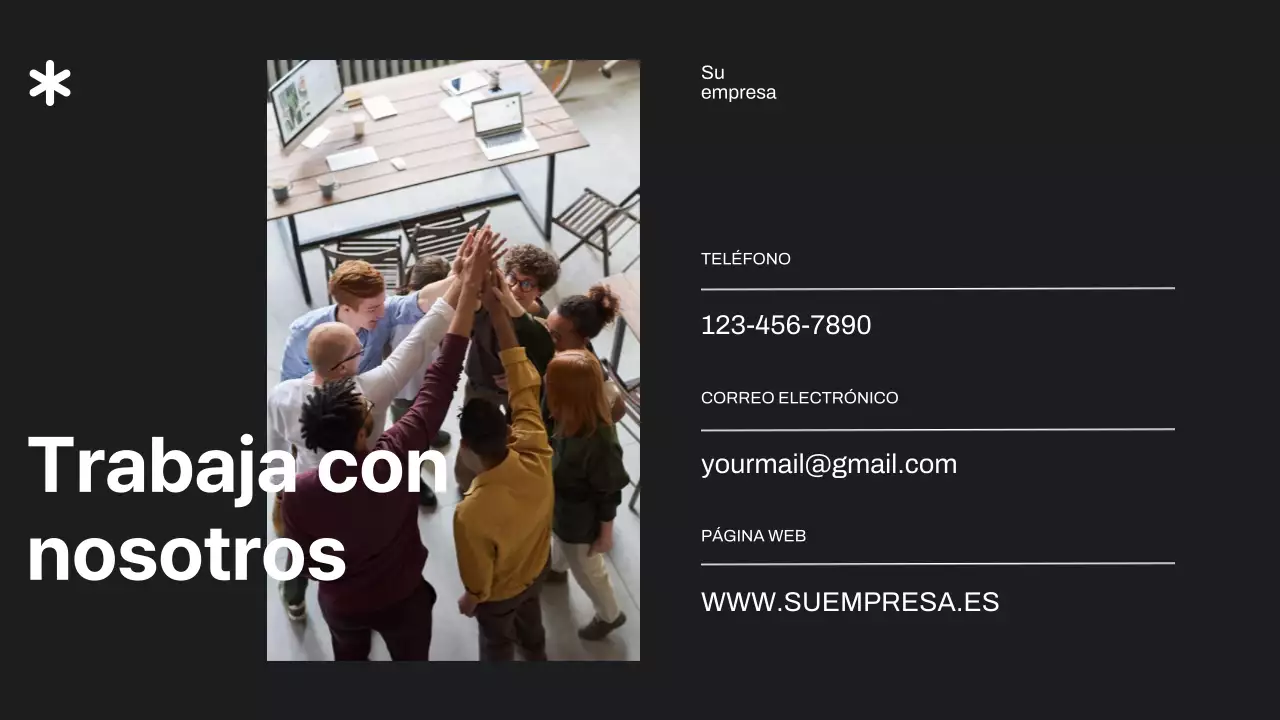 Propuesta de proyecto empresarial minimalista en negro y marfil