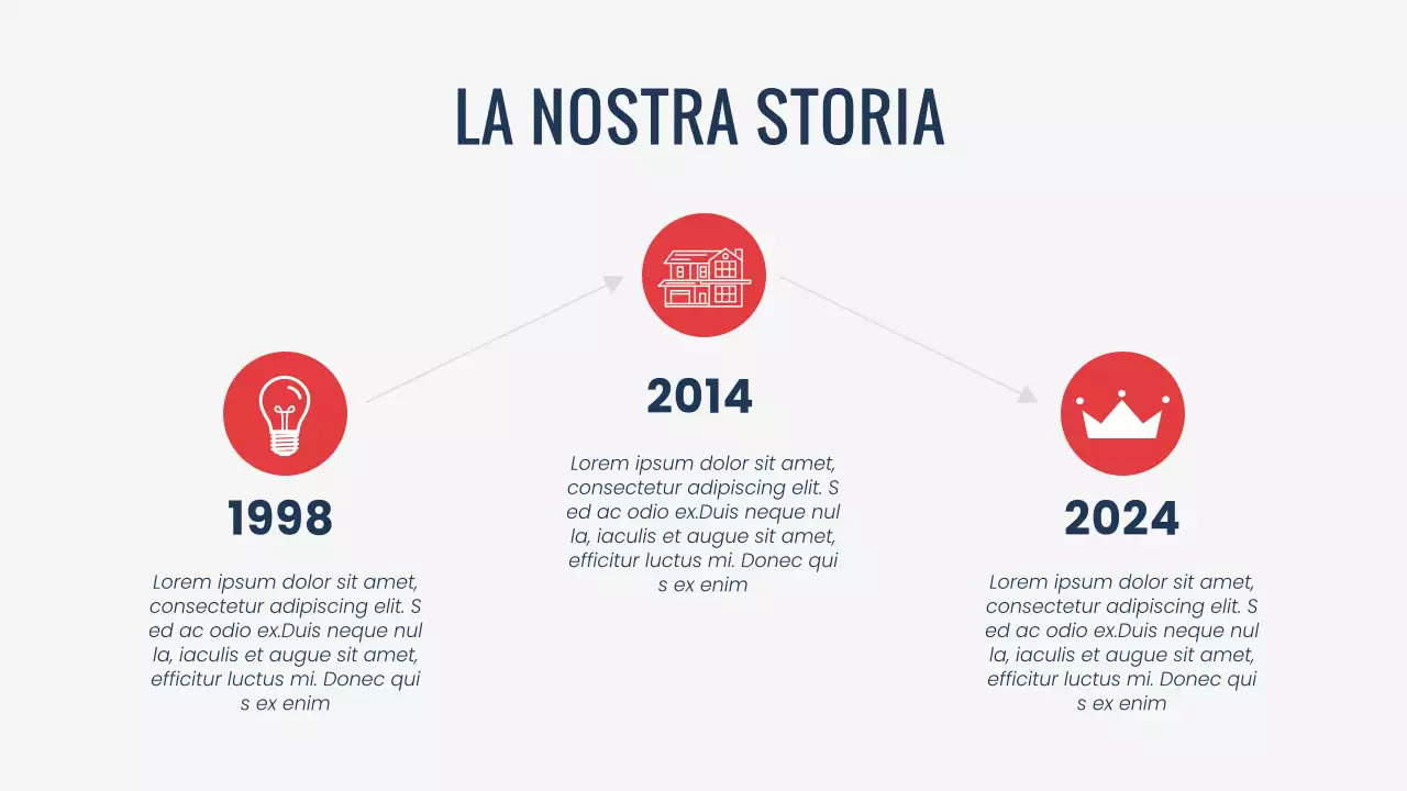 Presentazione dell'azienda Bike Shop moderno e minimal di colore rosso navy