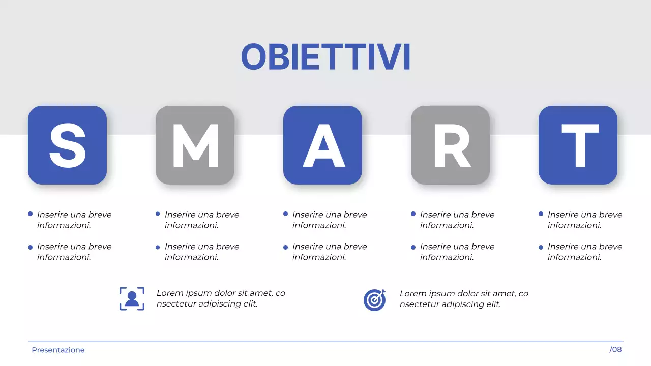 White indigo semplice e moderno Presentazione dell'agenzia di marketing