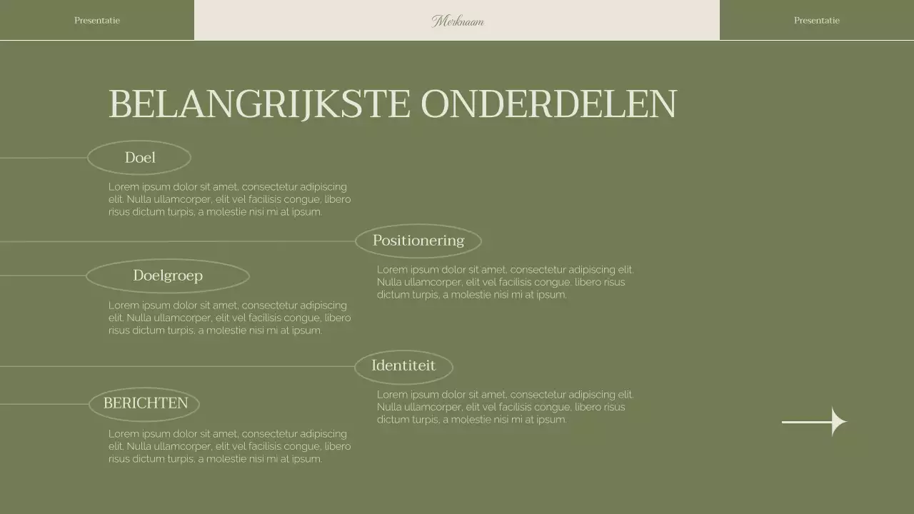 Groene elegante vrouw zakelijke merkstrategie