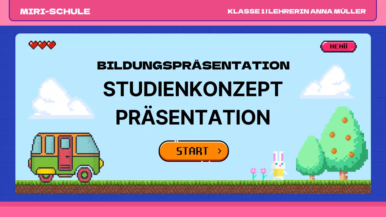 Rosa blau pop art retro pixel klasse material