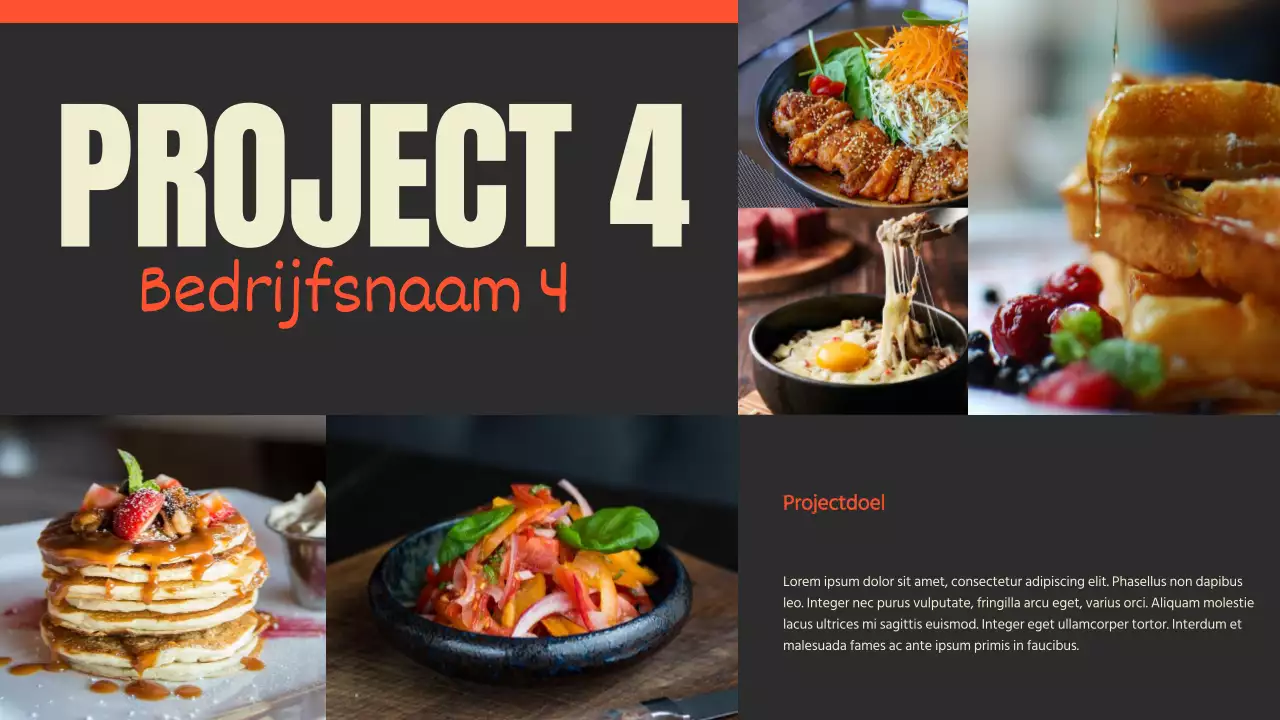 Presentatie portfolio zwart-rood trendfotograaf