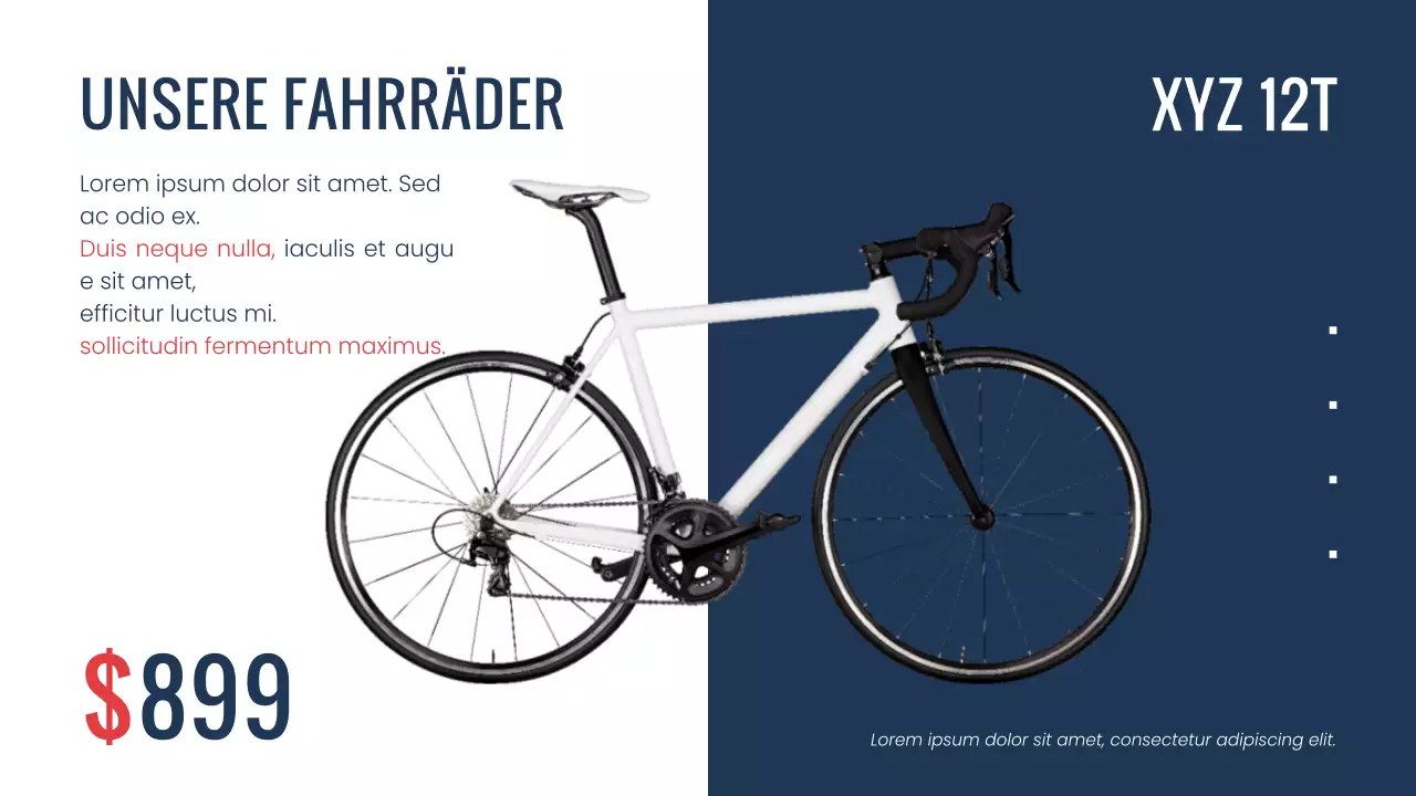 Navy Red moderne minimale Bike Shop Unternehmen die Einführung