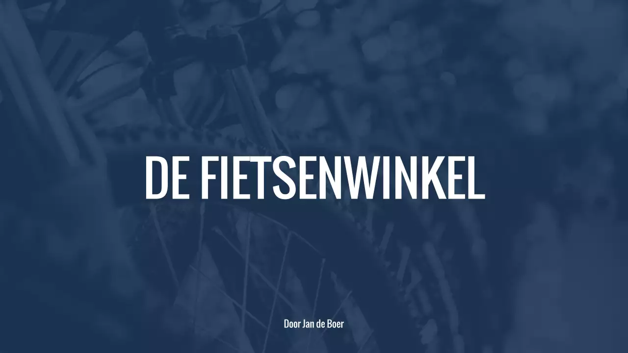 Navy Red moderne minimale Bike Shop bedrijfsintroductie