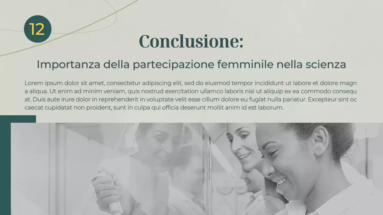 Materiale didattico di base sulle donne nella scienza di Green e Gray