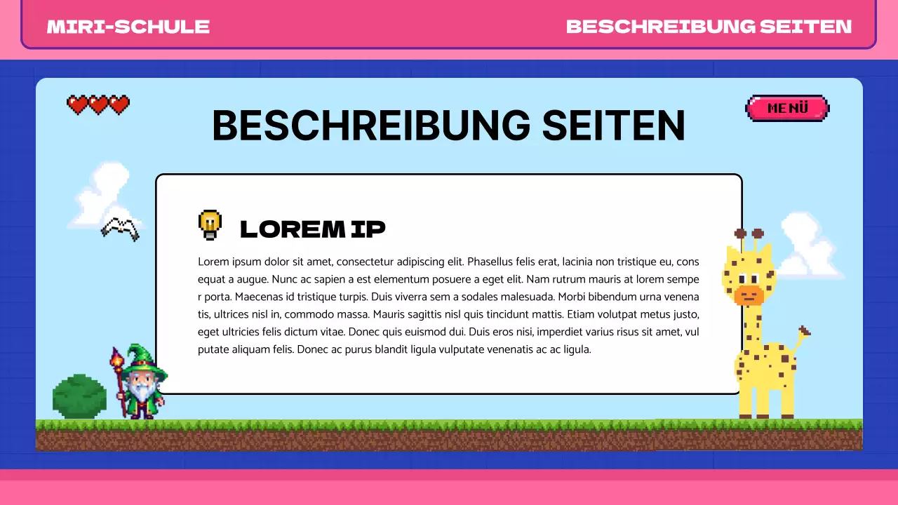 Rosa blau pop art retro pixel klasse material