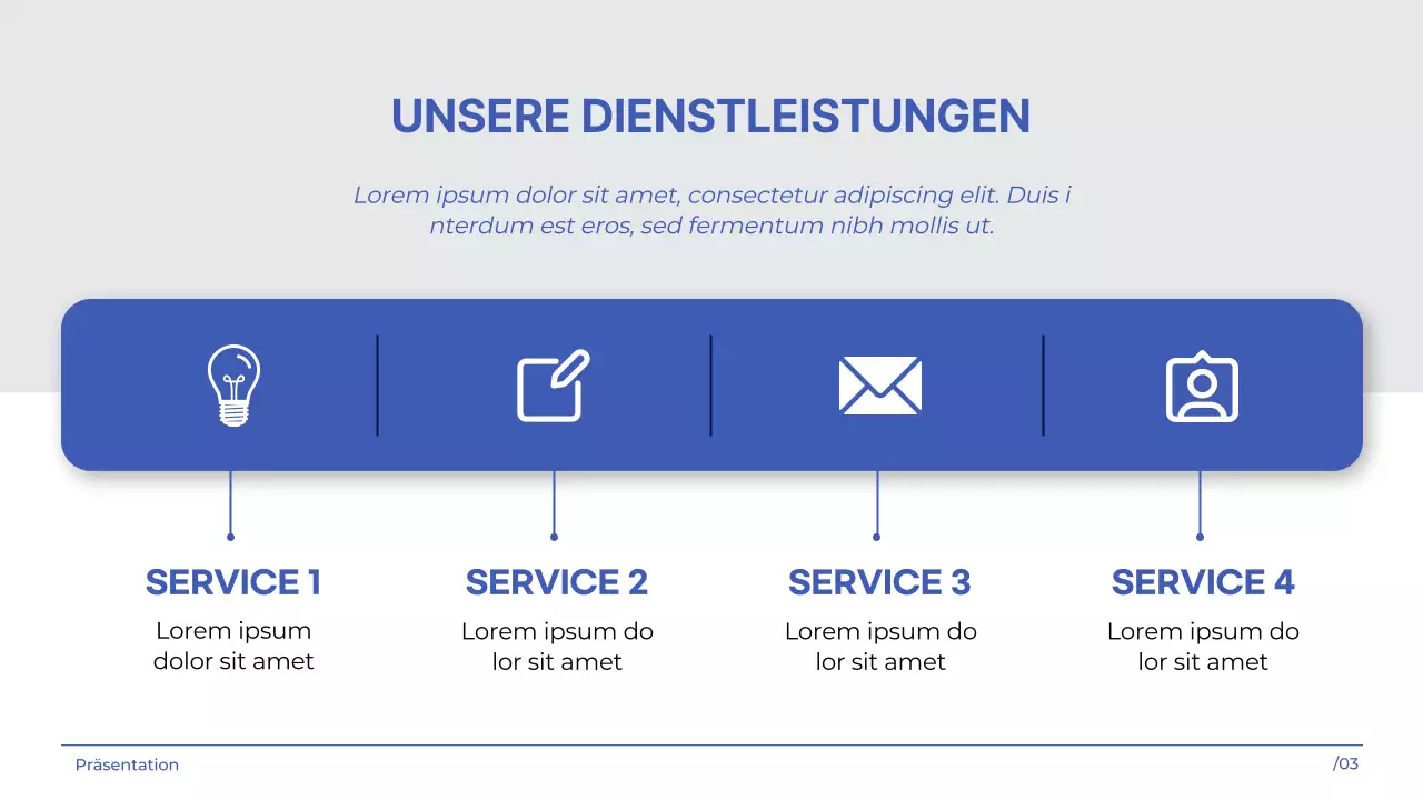 White indigo simple modern Marketing Agency Unternehmensvorstellung