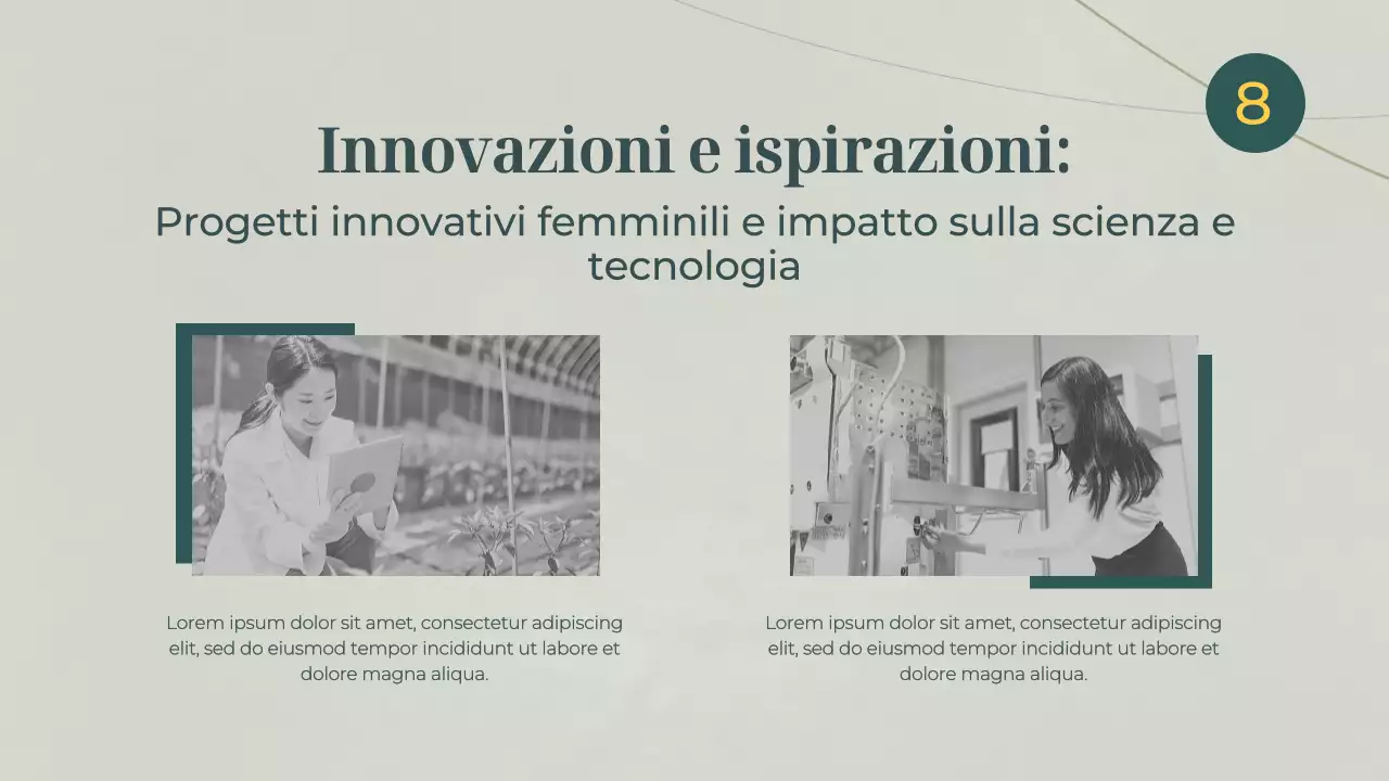 Materiale didattico di base sulle donne nella scienza di Green e Gray