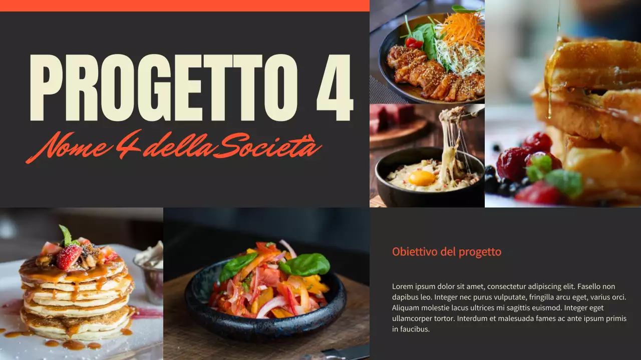 Presentazione del portafoglio del fotografo di tendenza in nero e rosso