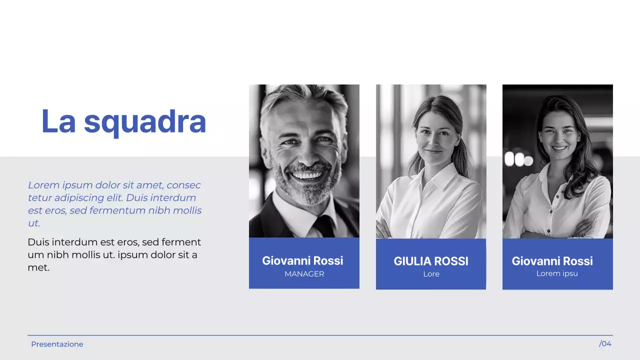 White indigo semplice e moderno Presentazione dell'agenzia di marketing