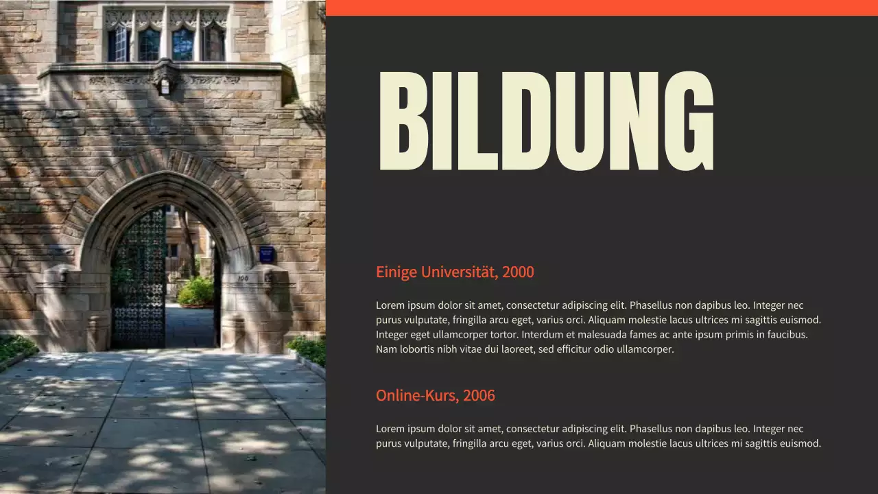 Schwarz und Rot Trend Fotograf Portfolio Präsentation